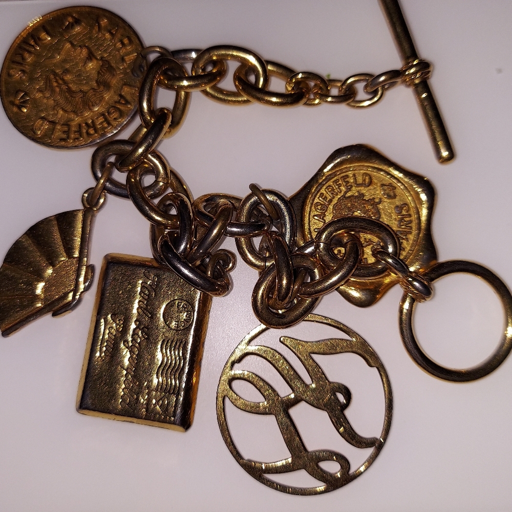 Vintage Karl Lagerfeld Charm Bracelet